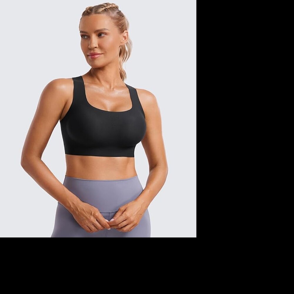 NWOT CRZ YOGA Womens Flex Sculpt Racerback Sports Bra - Picture 2 of 8